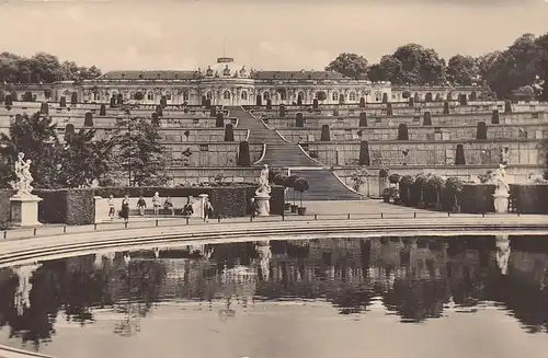 Potsdam - Schloss Sanssouci mit Terrassen ngl E4833