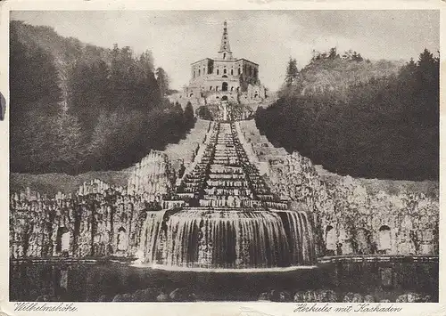 Kassel, Wilhelmshöhe, Herkules und Kaskaden gl1937 E3304