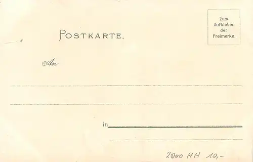 Hamburg Rathsweinkeller Deckengemälde im Rosenkranz ngl 165.675