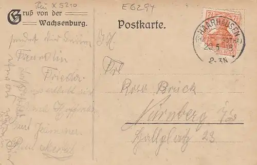 Veste Wachsenburg, Burgkeller gl1918 E6294