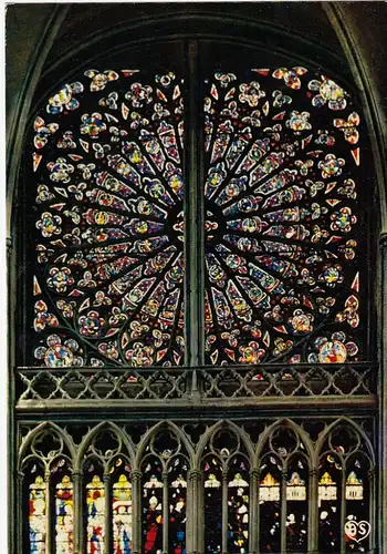 Tours (Indre-et-Loire) Cathédrale St-Gatien, La Rose Nord ngl E6312