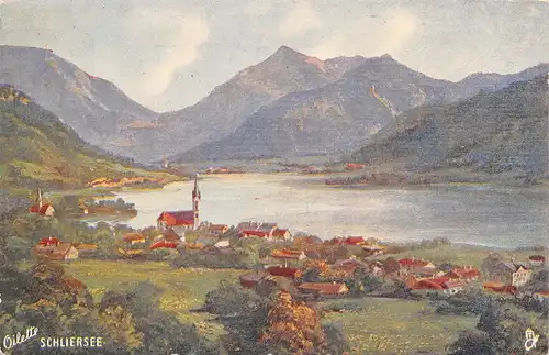 Schliersee Panorama Nach Gemälde ngl 166.192