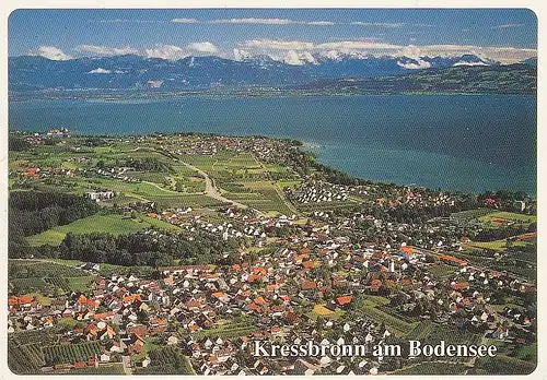 Kressbronn am Bodensee, Luftbild mit Alpenblick ngl E3169