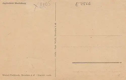 Moritzburg, Jagdschloß ngl E4866