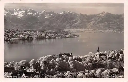Starnberg Panorama mit Blick ins Gebirge gl1943 166.216