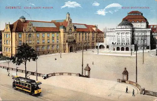 Chemnitz - König Albert Museum Neues Stadttheater gl1912 165.740