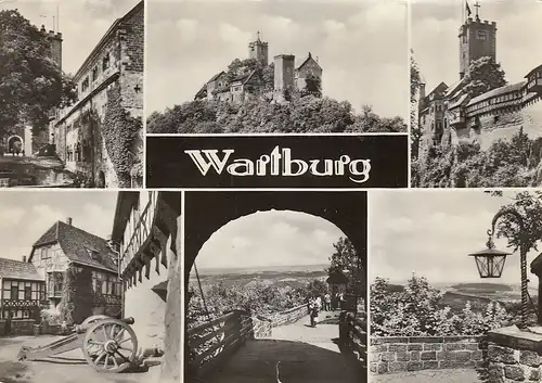 Eisenach, Wartburg, Mehrbildkarte ngl E4201