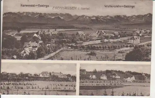 Ebenhausen im Isartal mit Karwendel und Wetterstein ngl 227.794