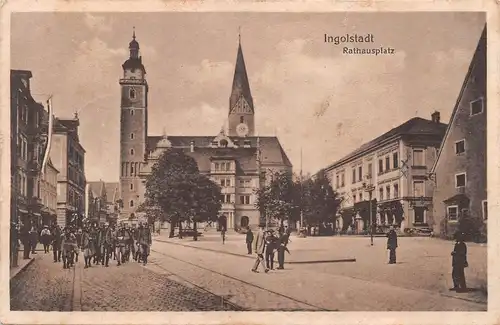 Ingolstadt - Rathausplatz feldpgl1918 166.283