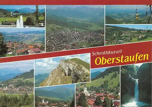 Oberstaufen im Allgäu, Mehrbildkarte ngl E3417