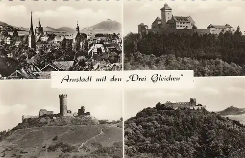 Arnstadt in Thüringen mit den "Drei Gleichen" ngl E4227