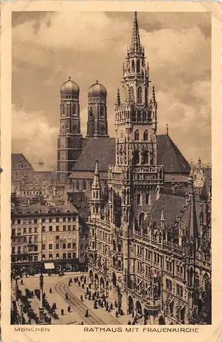 München - Rathaus mit Frauenkirche gl1943 166.322