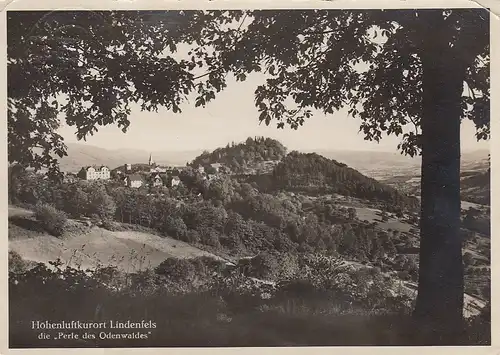 Lindenfels Die Perle des Odenwaldes Panorama gl1933 E3295
