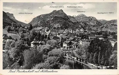 Bad Reichenhall Panorama mit Müllnerhorn gl1938 165.881