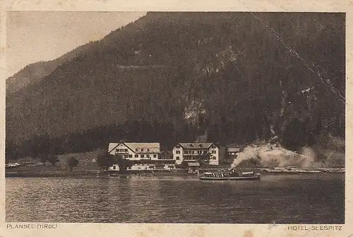 Plansee, Tirol, Hotel Seespitz gl1924 E5517