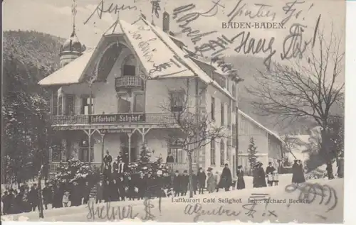 Baden-Baden - Kurhotel / Café Selighof gl1912 226.808