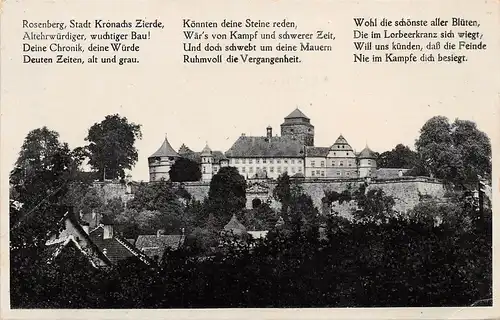 Kronach im Frankenwald - Veste Rosenberg und Vers gl1932 167.604