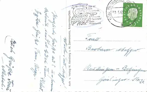 Wildbad Adelholzen mit Sonntagshorn und Maria Eck gl1961 165.966