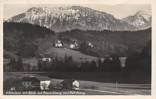 Adelholzen mit Blick auf Rauschberg und Reifelberg gl1933 165.974