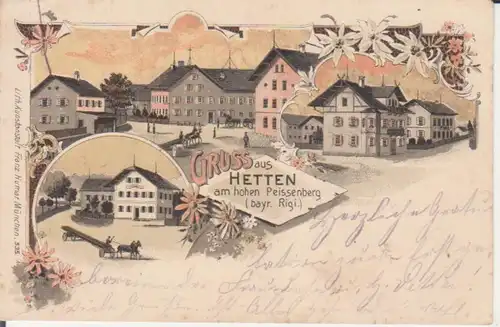 Hetten am hohen Peissenberg LITHO Straßenpartien ngl 227.912