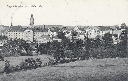 Dippoldiswalde i. Erzgeb., Stadtansicht feldpgl1918 E4319