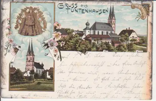 Tuntenhausen LITHO Panorama und Kirche gl1899 227.840