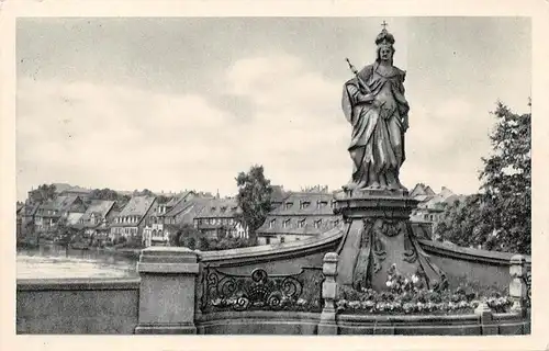 Bamberg - St. Kunigunde auf der unteren Rathausbrücke gl1957 167.726