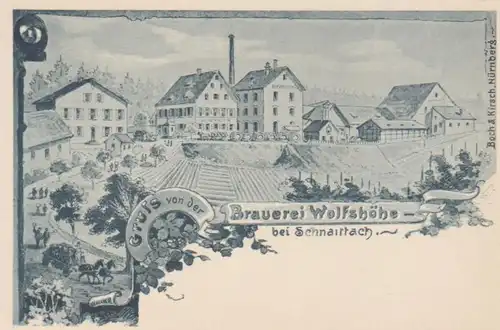 Brauerei Wolfshöhe bei Schnaittach LITHO ngl 228.213