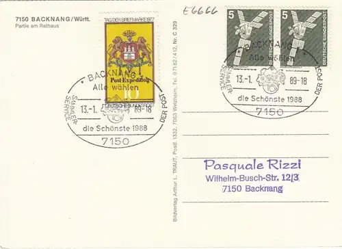 Backnang, Partie am Rathaus gl1989 E6666