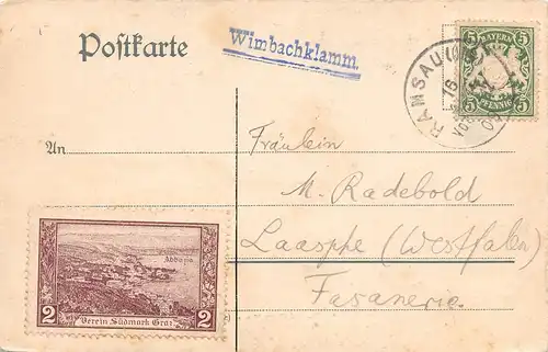 Ramsau Ansicht mit Kirche gl1909 165.856