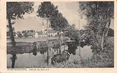 Pfaffenhofen an der Ilm Partie an den Ilm feldpgl1917 166.262