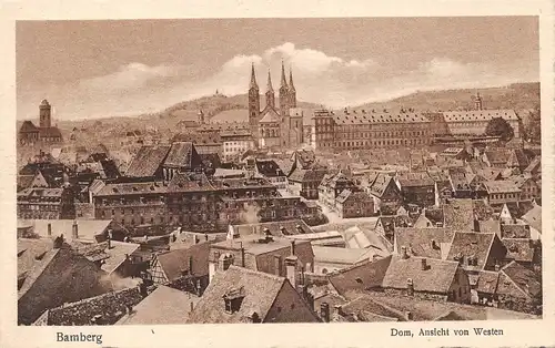 Bamberg - Stadtansicht von Westen mit Dom ngl 167.745