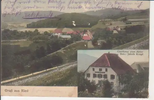 Ried - Panorama und Gasthaus zum Adler gl1912 227.885