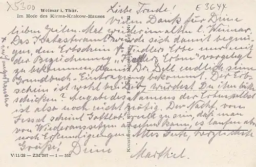 Weimar, Im Hofe des Kirms-Krakow-Hauses ngl E3644