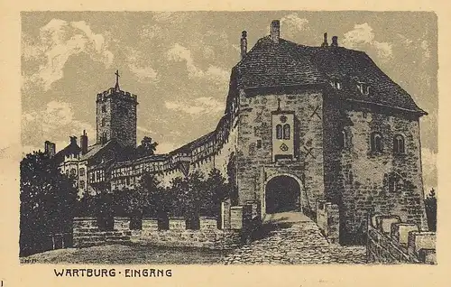 Eisenach, Wartburg, Der Eingang ngl E4256