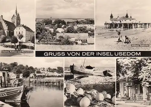 Insel Usedom, Mehrbildkarte gl1972 E3716