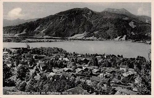 Tegernsee mit Hirschberg gl1950 166.166