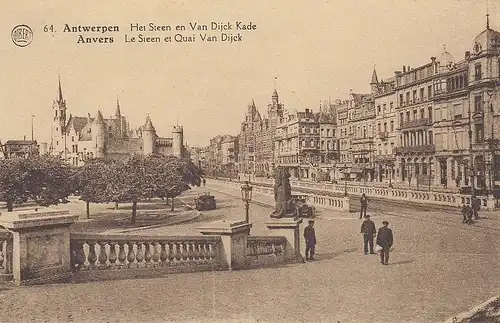 Antwerpen/Anvers, Het Steen en Van Dijk Kade ngl E4266