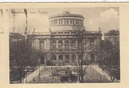 Magdeburg, Stadt-Theater feldpgl1918 E6828