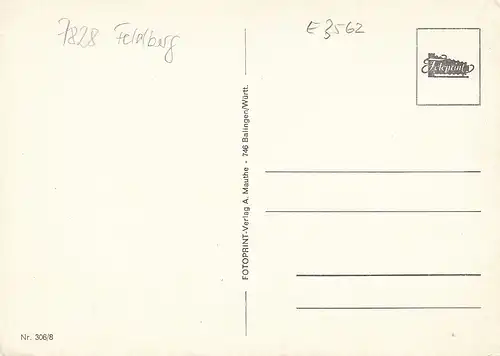 Feldberg - Bärental, Skiparadies im Schwarzwald ngl E3562