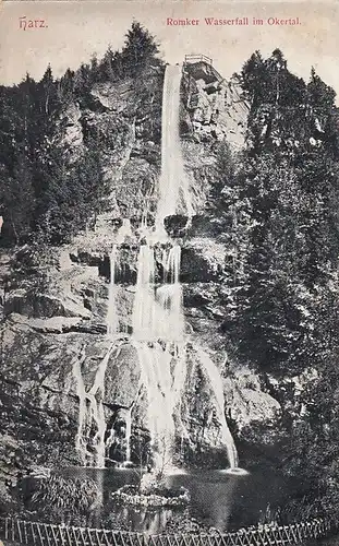 Der Romkerwasserfall im Okertal nahe Goslar gl1918 E6899