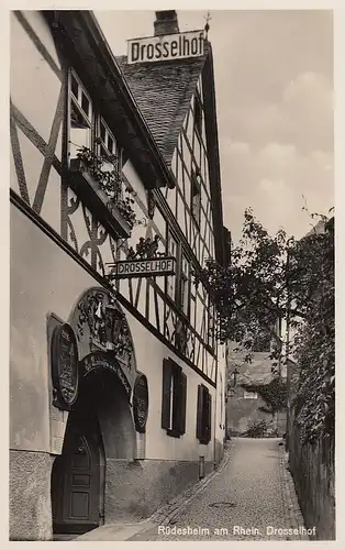 Rüdesheim am Rhein, Weinhaus Drosselhof ngl E4295