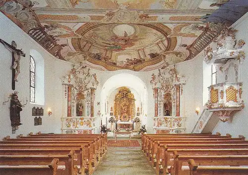 Nesselwang, Allgäu, Wallfahrtskirche Maria Trost, innen ngl E3582