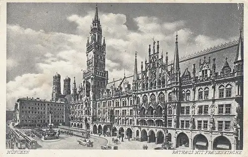 München, Rathaus mit Frauenkirche ngl E4517