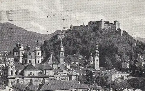 Salzburg, vom elektr.Aufzug aus gl1930 E5699