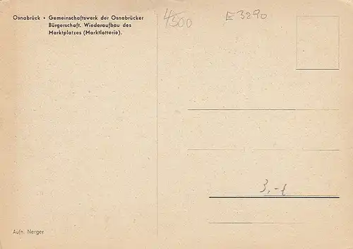 Osnabrück, Wiederaufbau des Marktplatzes ngl E3290