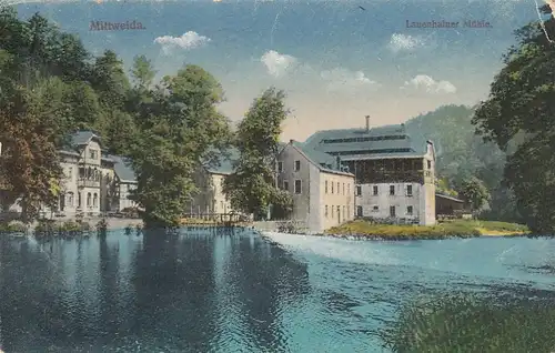 Mittweida, Lauenhainer Mühle glum 1910? E6950