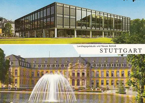 Stuttgart, Landtagsgebäude und Neues Schloß ngl E5127