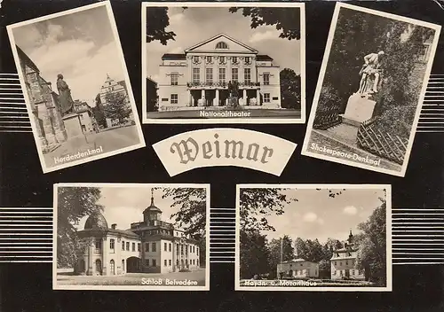 Weimar, Mehrbildkarte ngl E3655