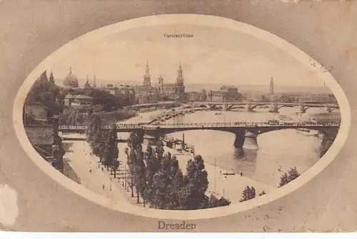 Dresden, mit Carolabrücke gl1925 E7001